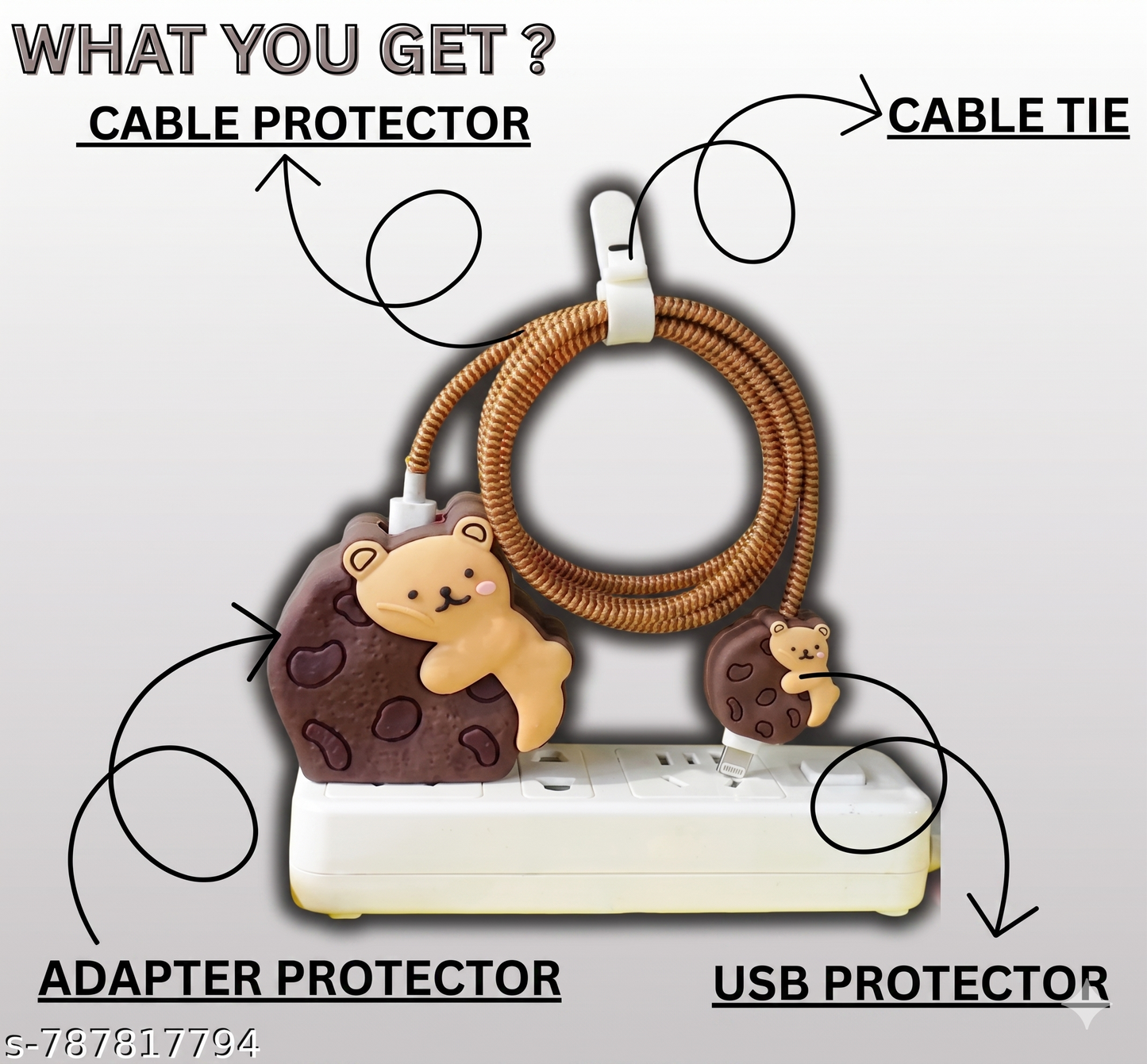 4-in-1 Charger Protective Cover Set for iPhone (18W/20W)