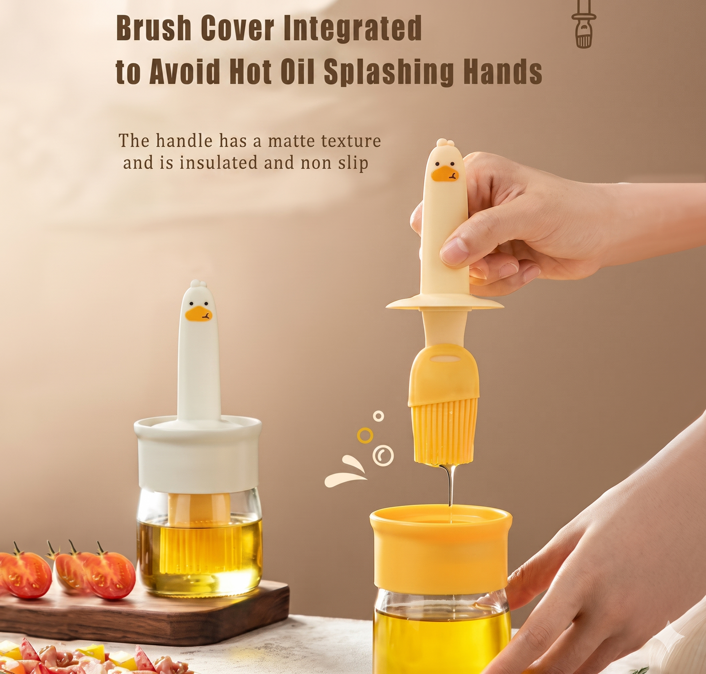 Oil Dispenser for Kitchen, 2 IN 1 Oil Dispenser Bottle