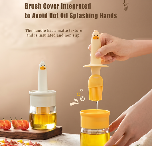 Oil Dispenser for Kitchen, 2 IN 1 Oil Dispenser Bottle