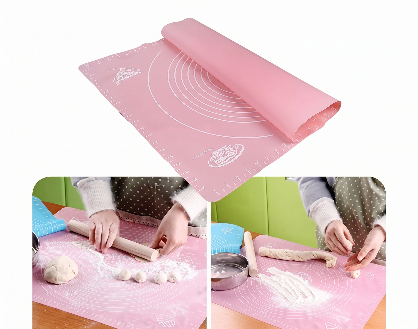 Silicon Fondant Rolling Mat Or Silicone Baking Sheet for Kitchen Roti Chapati